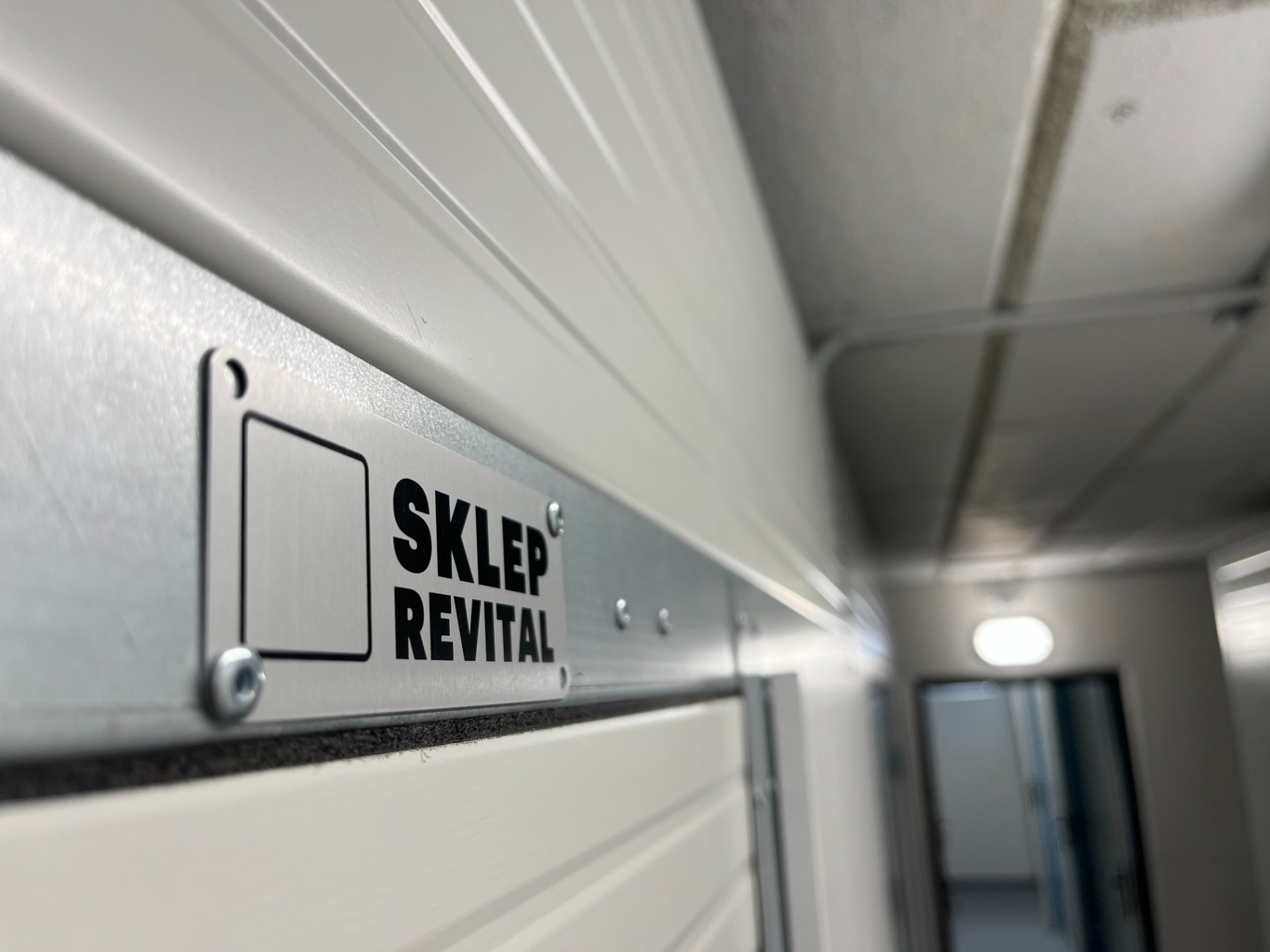 Detail sklepní kóje ve Velešíně
